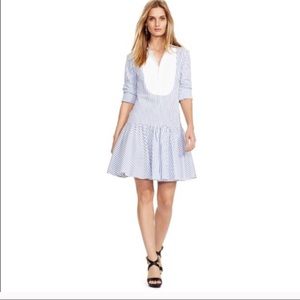NWT Polo by Ralph Lauren Striped Shirt Dress Sz 8
